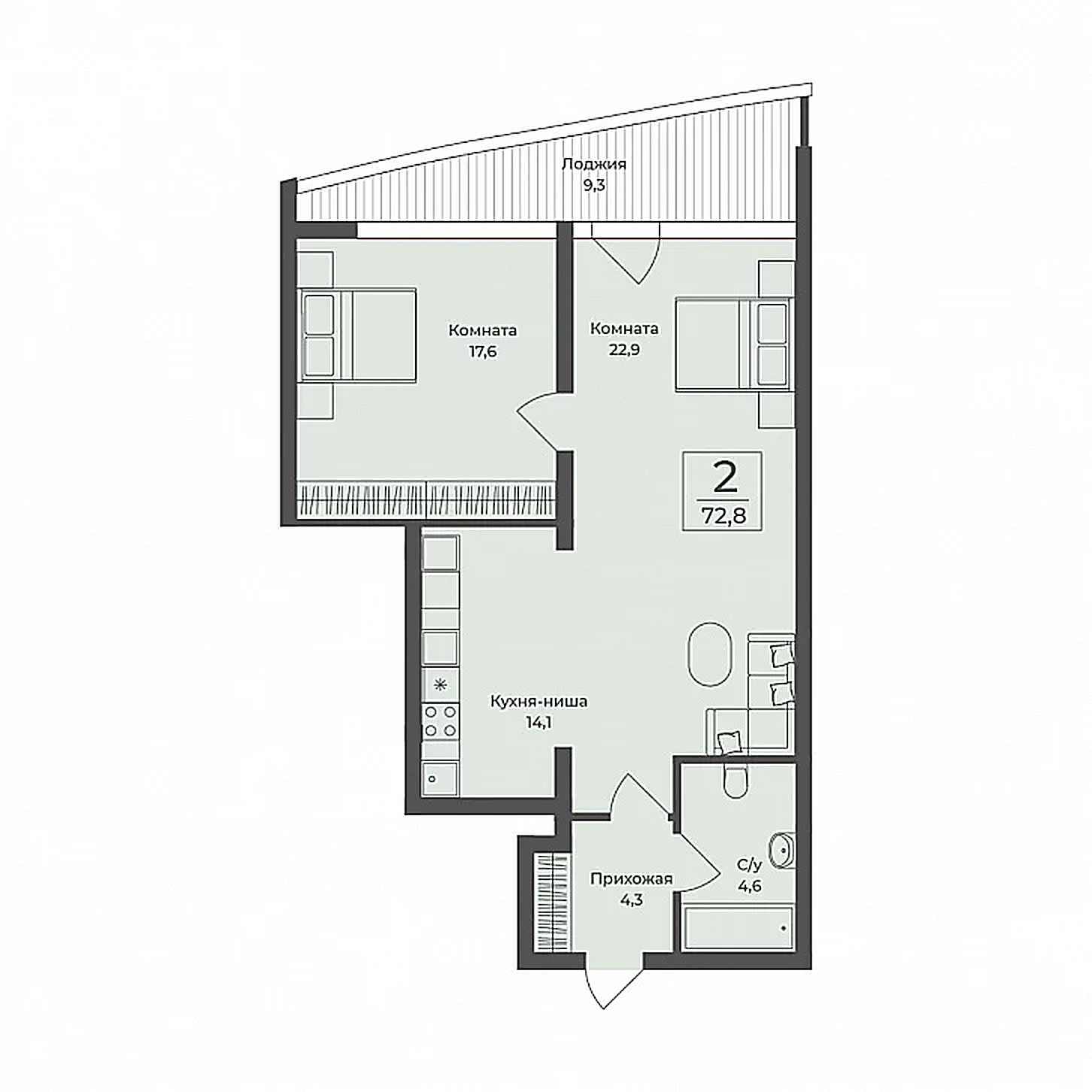 2-комнатная — Romanov Residence Ялта